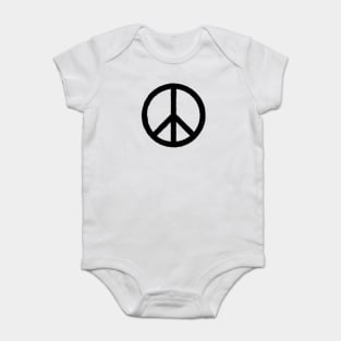 PEACE SYMBOL IN OIL Baby Bodysuit